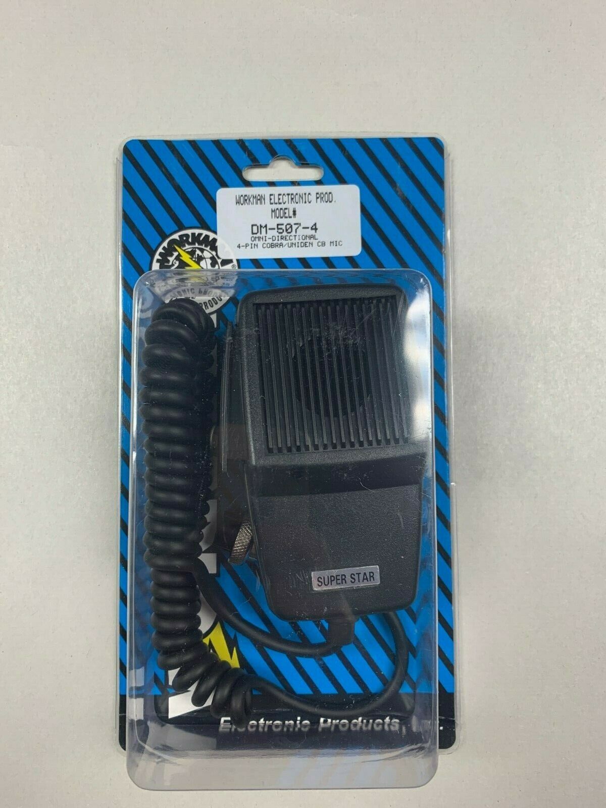 Workman Dm507-4 Replacement Cb Radio Microphone 4-pin Cobra/uniden