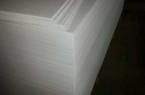 Corrugated Plastic White 18x12 Flute 4mm Sign Sheets Blanks Inteplast Coroplast