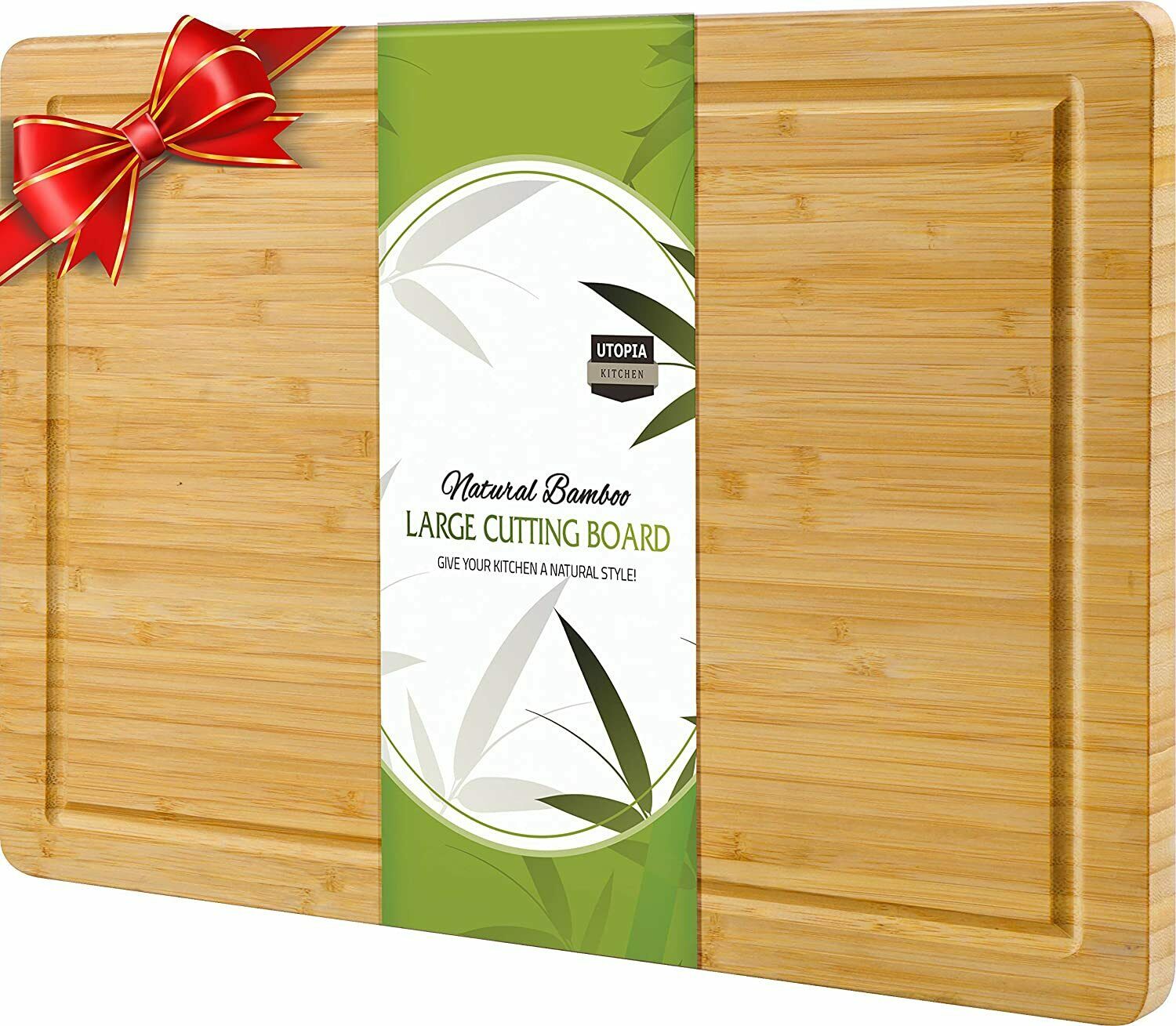 Extra Large Bamboo Cutting Board 17 X 12 Inches  Utopia Kitchen