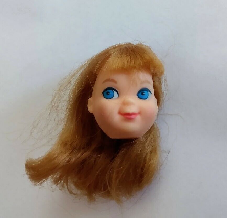 Vintage Tutti Doll Head Only Auburn Hair