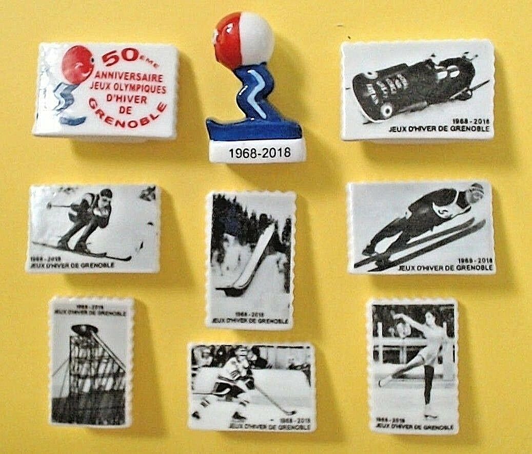 Figurines 1968 - 2018 50ème Loot J.o.grenoble Complete Series Ref.s42